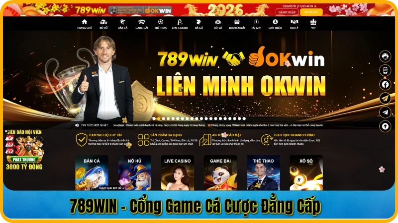789WIN - giao diện nhà cái, sảnh thể thao, casino live, slot và e-sport